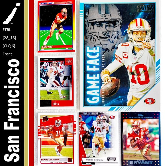 NFL Other - San Francisco 49ers 6 Card Lot - FTBL [28_16]